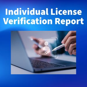 Individual License Verification Report